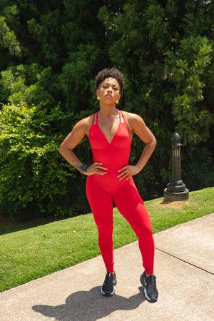 Red Fire Jumpsuit