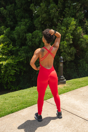 Red Fire Jumpsuit