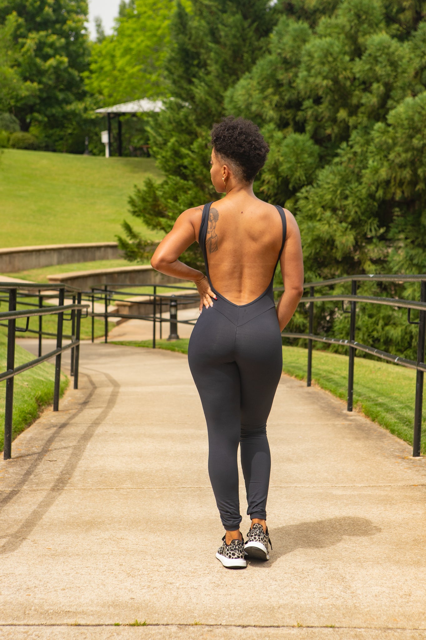 Open Flame Blackout jumpsuit