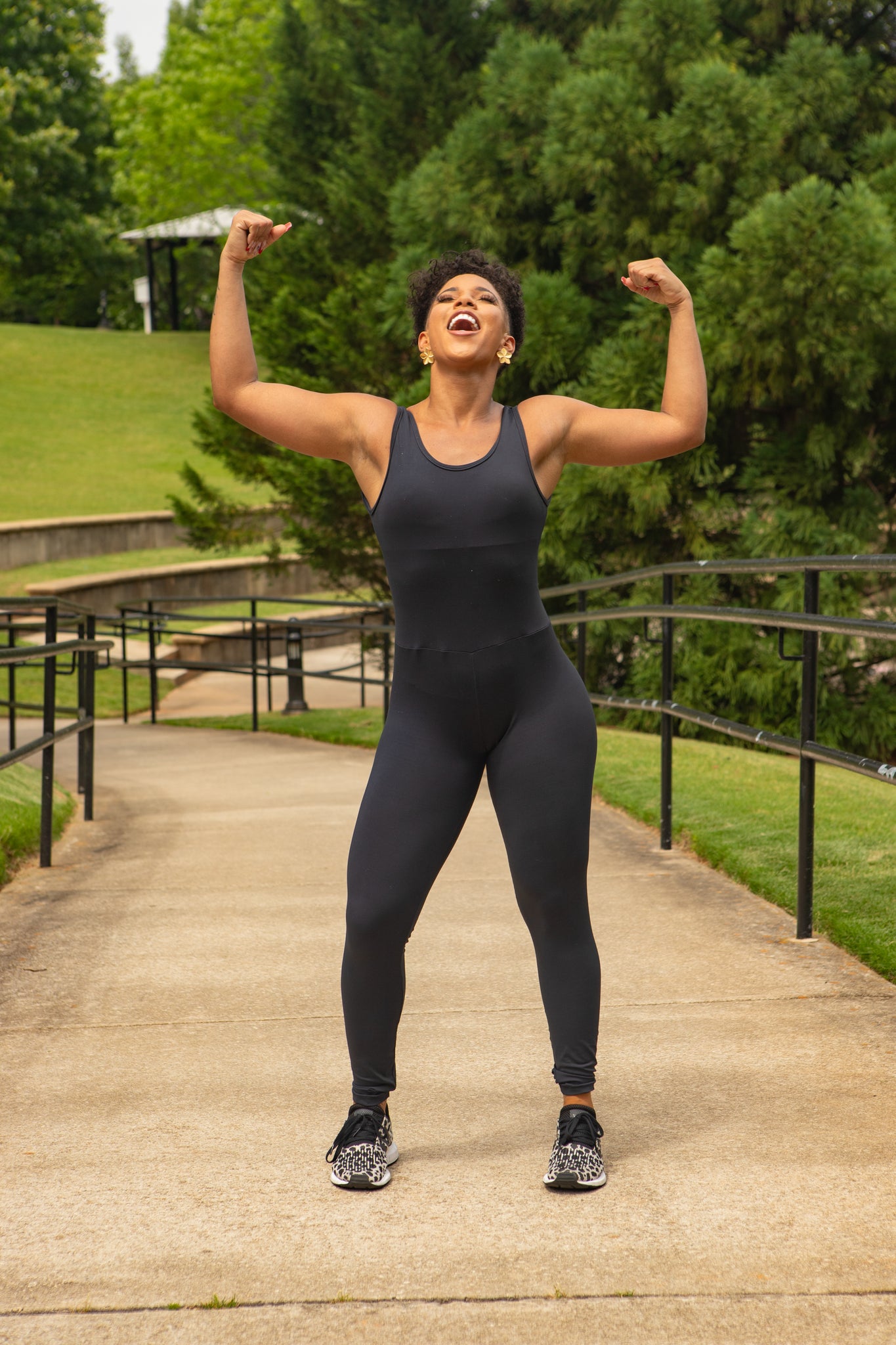 Open Flame Blackout jumpsuit