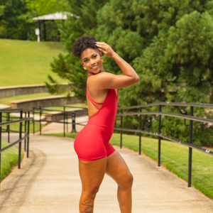Red Fire Romper