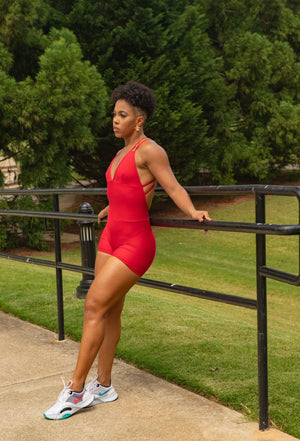 Red Fire Romper