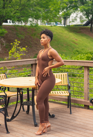 Doce Mulher - Brown Jumpsuit